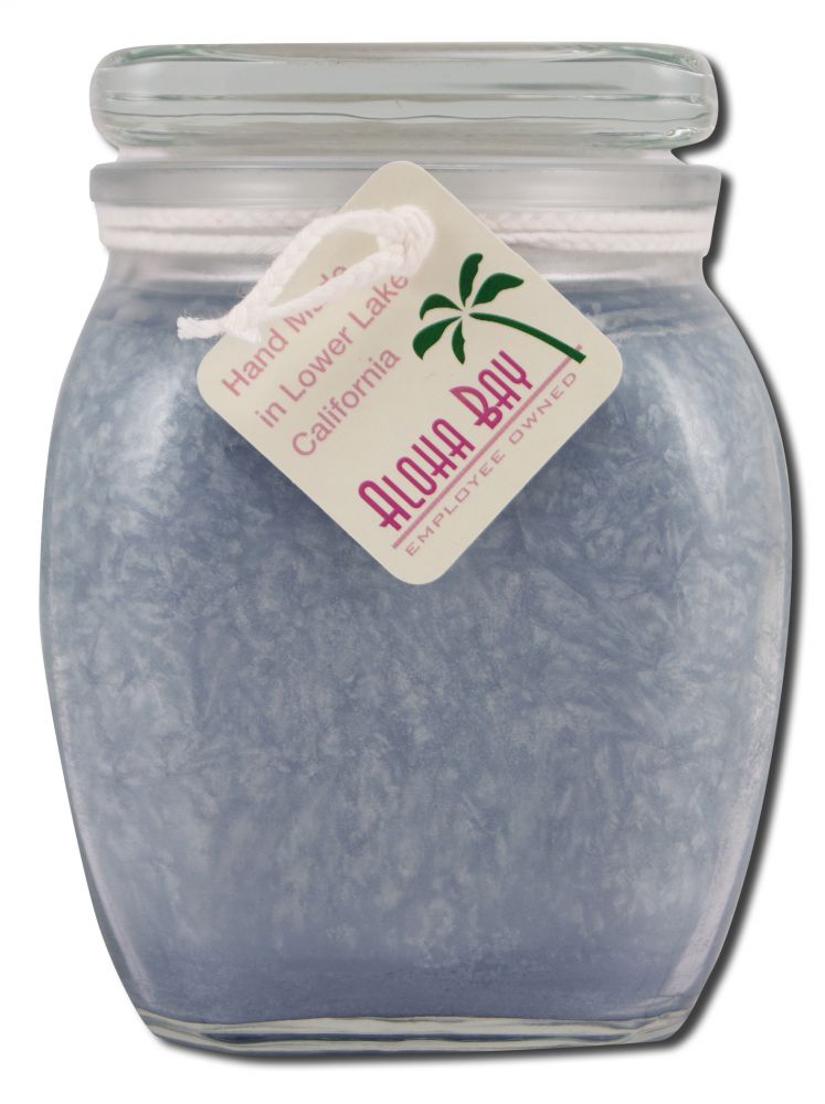 Aloha Bay Palm Wax Candles Coconut Wax Square Top Jar Perfume Blends With Essential Oils Vanilla Oakmoss 13.5 oz