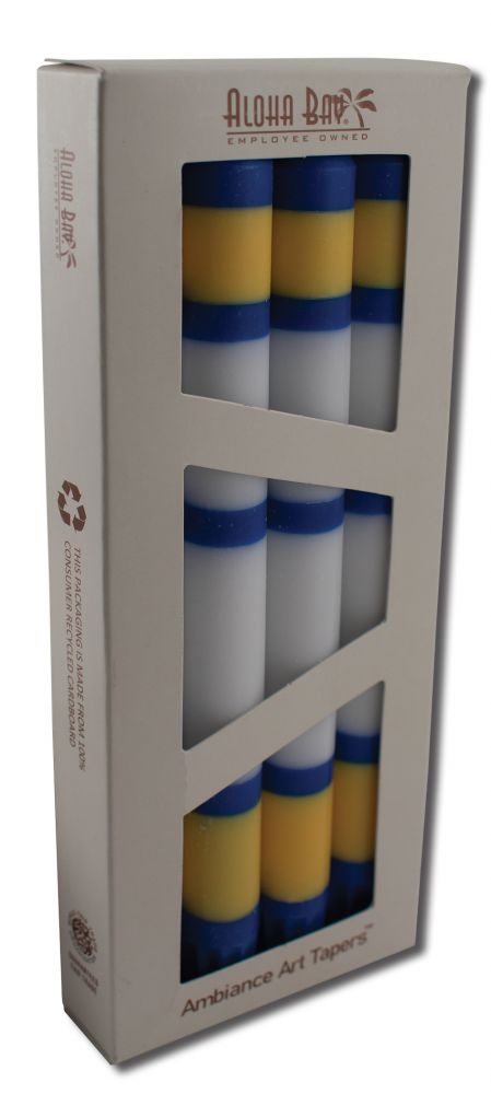 Aloha Bay Palm Wax Candles Palm Taper 9in Unscented Athens 4 pk