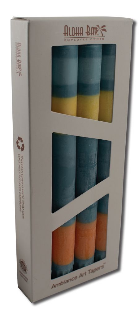 Aloha Bay Palm Wax Candles Palm Taper 9in Unscented Southwest 4 pk
