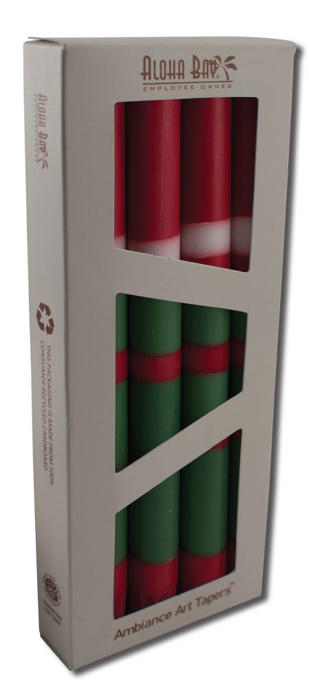 Aloha Bay Palm Wax Candles Palm Taper 9in Unscented Merry Christmas 4 pk