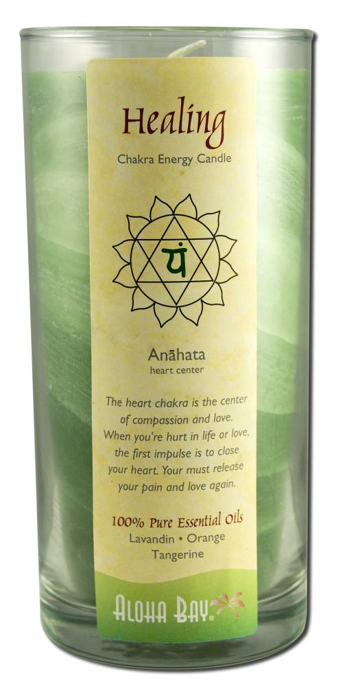 Aloha Bay Palm Wax Candles Chakra Jars Healing (Green) Scented 11 oz