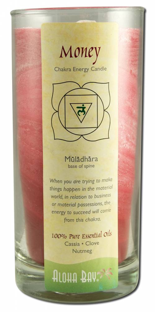 Aloha Bay Palm Wax Candles Chakra Jars Money (Red) Scented 11 oz