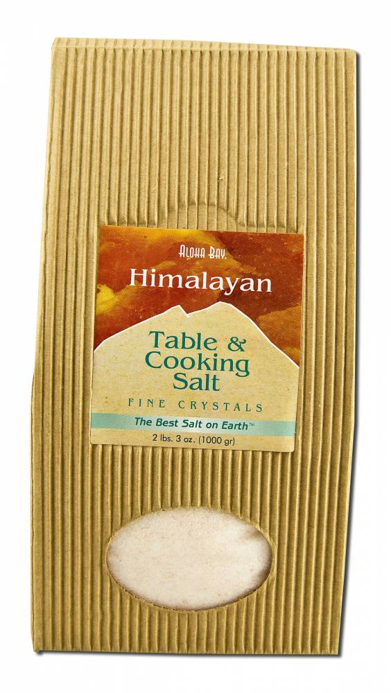 Aloha Bay Crystal Salt And Mill Himalayan Table Salt "Fine" Refill 35 oz