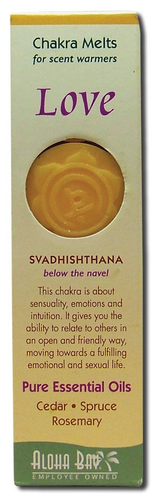 Aloha Bay Palm Wax Candles Chakra Melts Love 8 pc