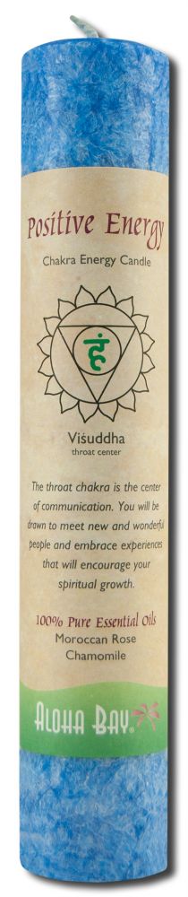 Aloha Bay Palm Wax Candles Chakra Energy Pillars 1.375 in x 8in 20-30 Hours Positive Energy