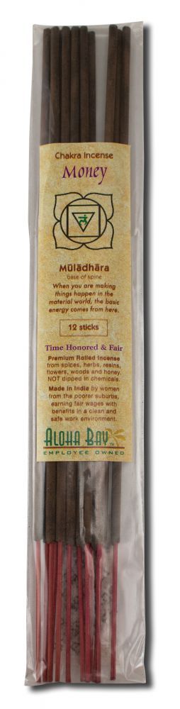 Aloha Bay Incense Chakra Money 12 pk