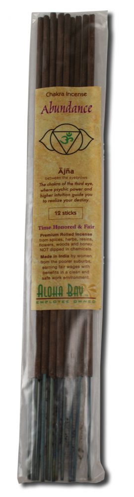 Aloha Bay Incense Chakra Abundance 12 pk