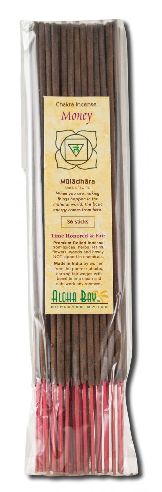 Aloha Bay Incense Chakra Money 36 pc