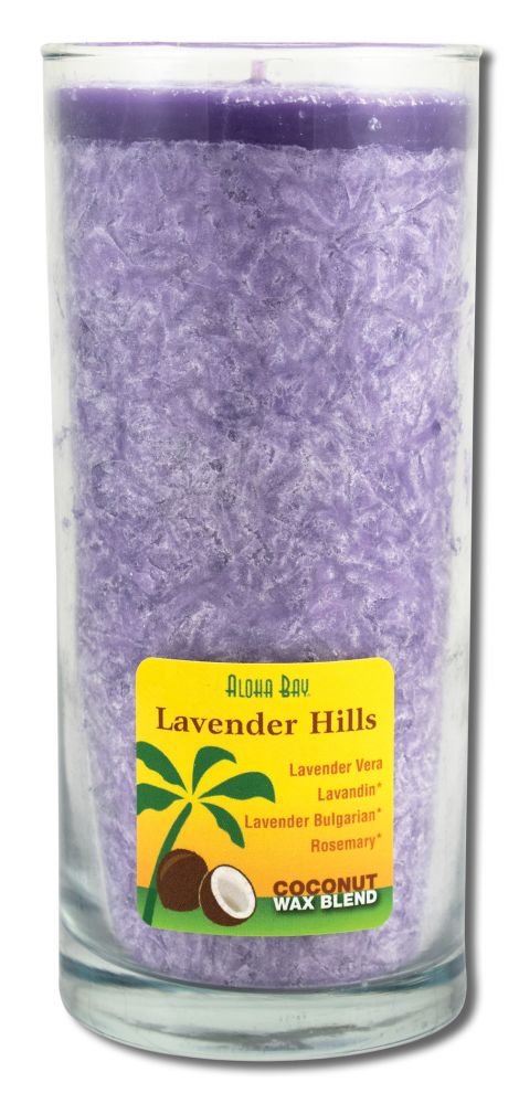 Aloha Bay Palm Wax Candles Coconut Wax Essential Oil Aloha Jar Lavender Hills 11 oz