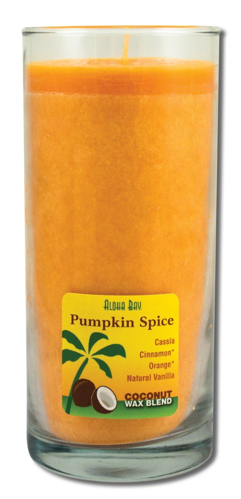 Aloha Bay Palm Wax Candles Coconut Wax Essential Oil Aloha Jar Pumpkin Spice Orange 8 oz