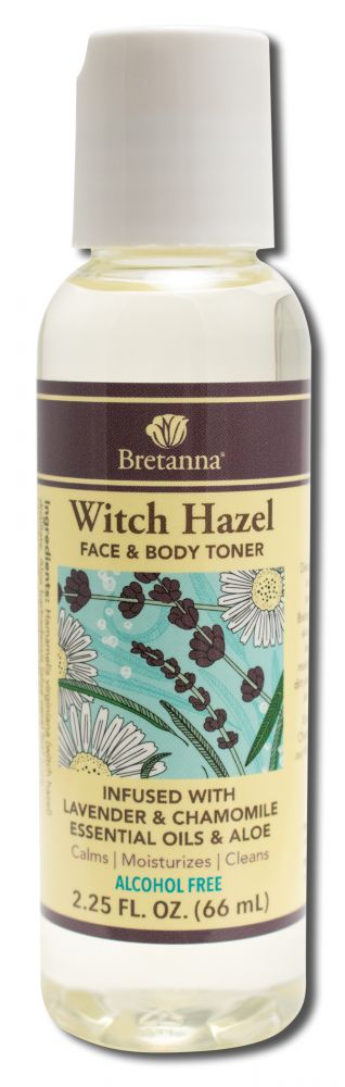 Bretanna Witch Hazel Toner Lavender Chamomile 2.25 oz