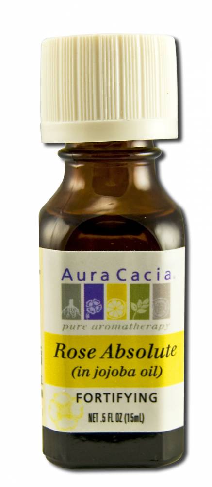 Aura Cacia Precious Essential Oils Rose Absolute Jojoba