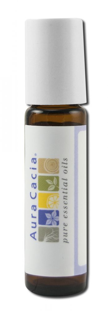 Aura Cacia Aromatherapy Accessories Amber Empty Roll-On Bottle with Writable Label .31 oz