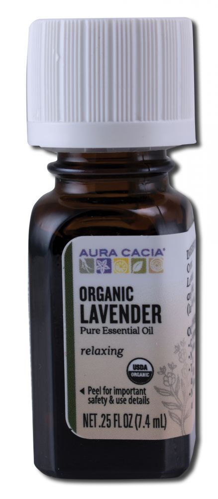 Aura Cacia Organic Essential Oils Lavender .25 oz