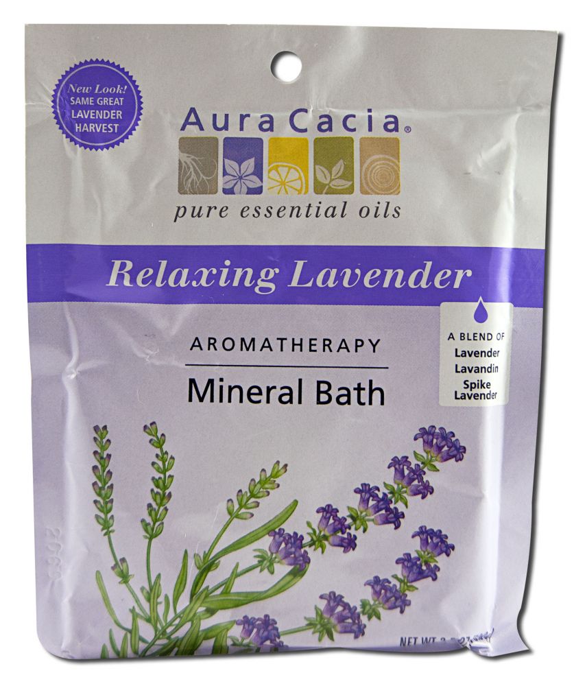 Aura Cacia Mineral Baths Lavender Harvast Mineral Bath