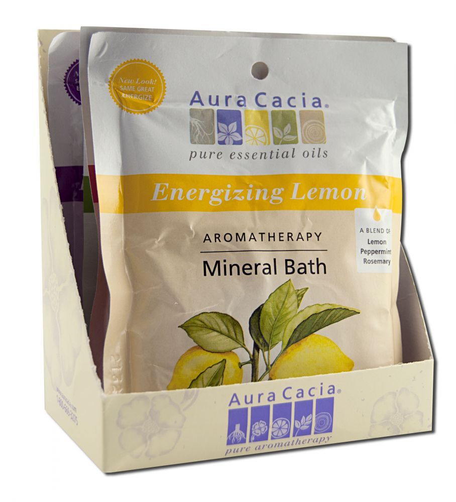 Aura Cacia Mineral Baths Energize 6 Pack