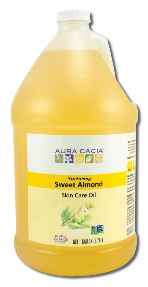 Aura Cacia Skin Care Oils (Carrier Oils) Sweet Almond gallon