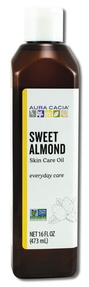 Aura Cacia Skin Care Oils (Carrier Oils) Sweet Almond 16 oz