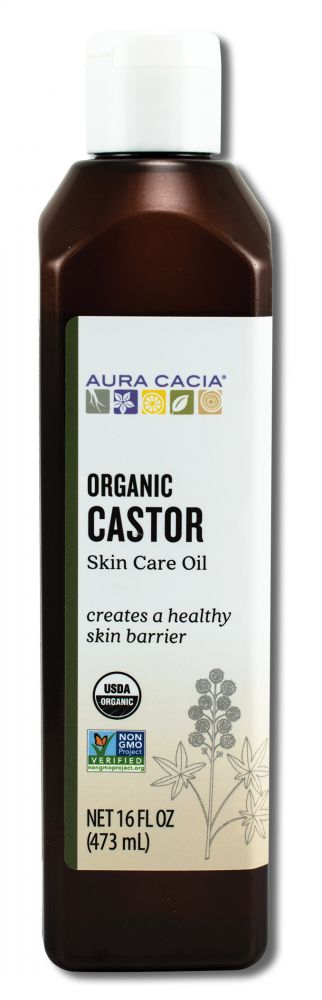 Aura Cacia Skin Care Oils (Carrier Oils) Castor Oil Organic 16 oz