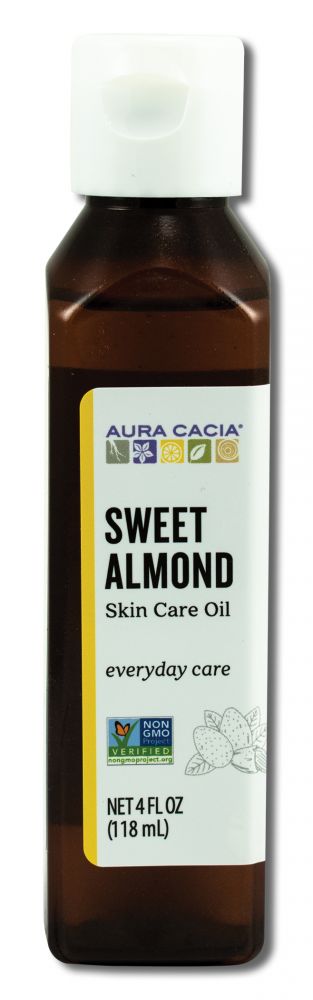 Aura Cacia Skin Care Oils (Carrier Oils) Sweet Almond 4 oz