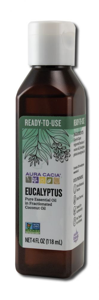 Aura Cacia Essential Oils Ready To Use Eucalyptus 4 oz
