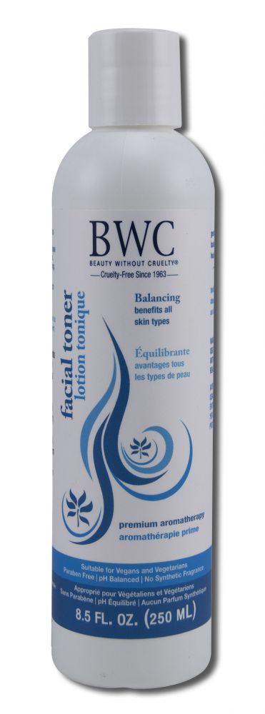 Beauty Without Cruelty (BWC) Aromatherapy Skin Care Balancing Facial Toner 8.5 oz