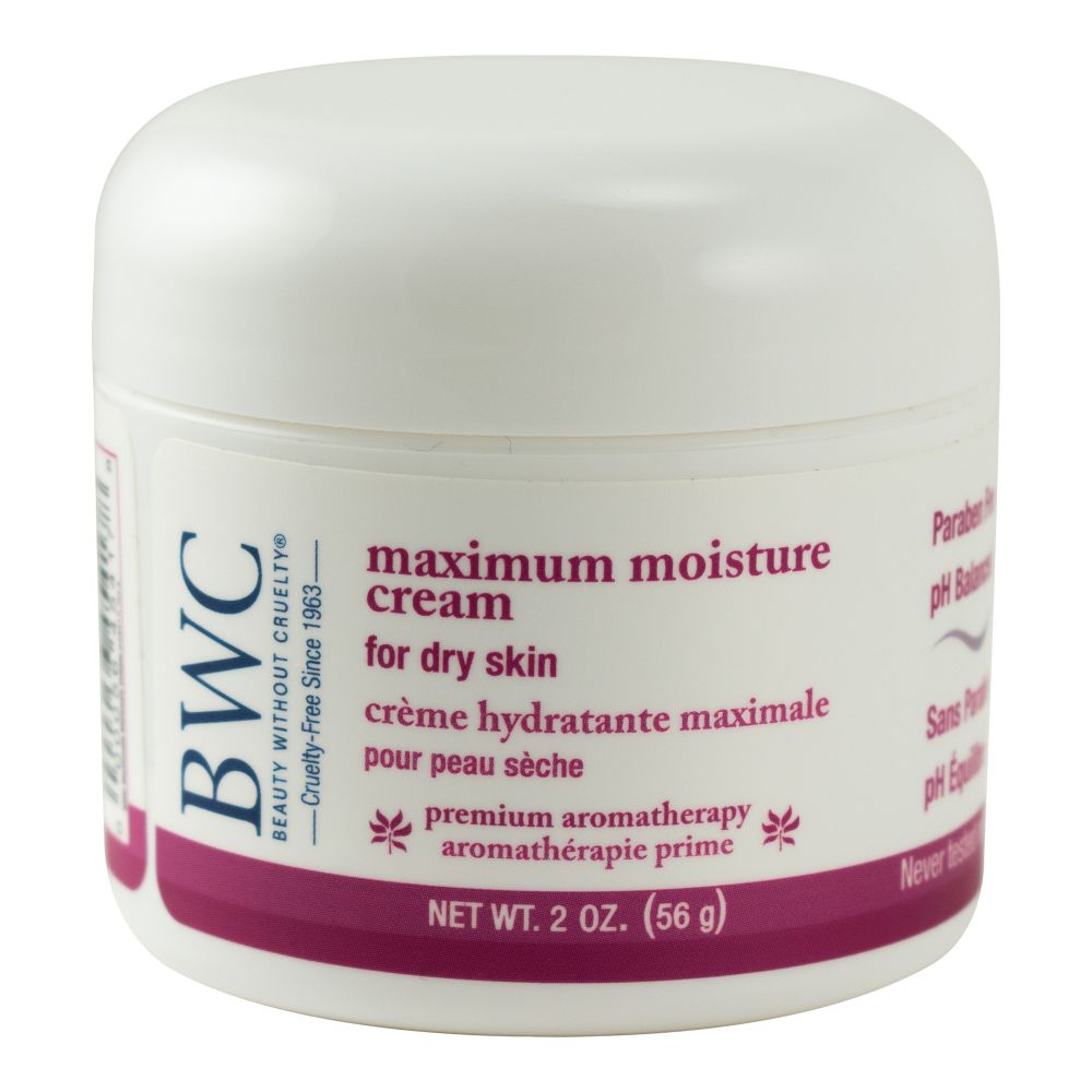Beauty Without Cruelty (BWC) Aromatherapy Skin Care Maximum Moisture Cream 2 oz