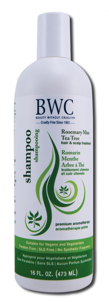 Beauty Without Cruelty (BWC) Aromatherapy Hair Care Rosemary Mint Tea Tree Shampoo