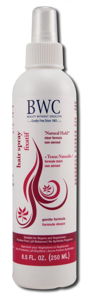 Beauty Without Cruelty (BWC) Styling Products "Natural Hold" Hair Spray