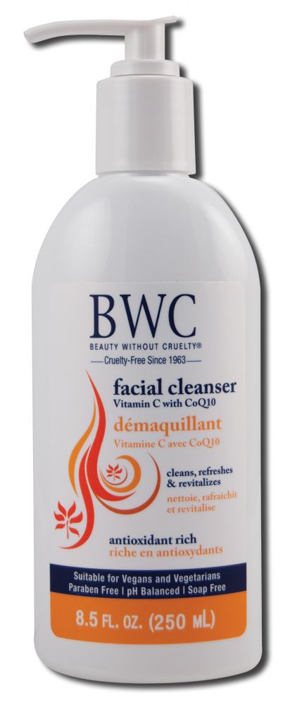 Beauty Without Cruelty (BWC) Vitamin C with Coq10 Facial Cleanser 8.5 oz