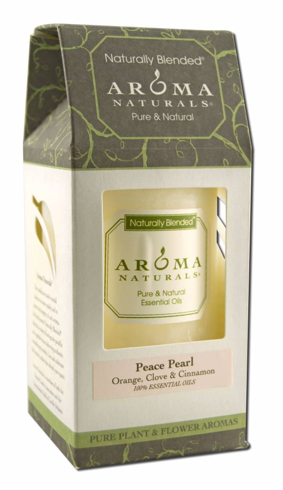 Aroma Naturals Pillars 2.5 x 4 Peace Pearl Orange, Clove, Cinnamon