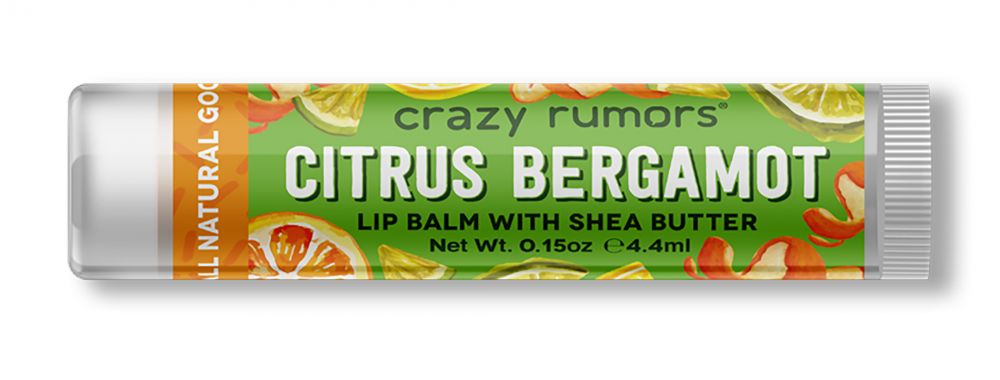 Crazy Rumors Lip Balm Citrus Bergamot .15 oz
