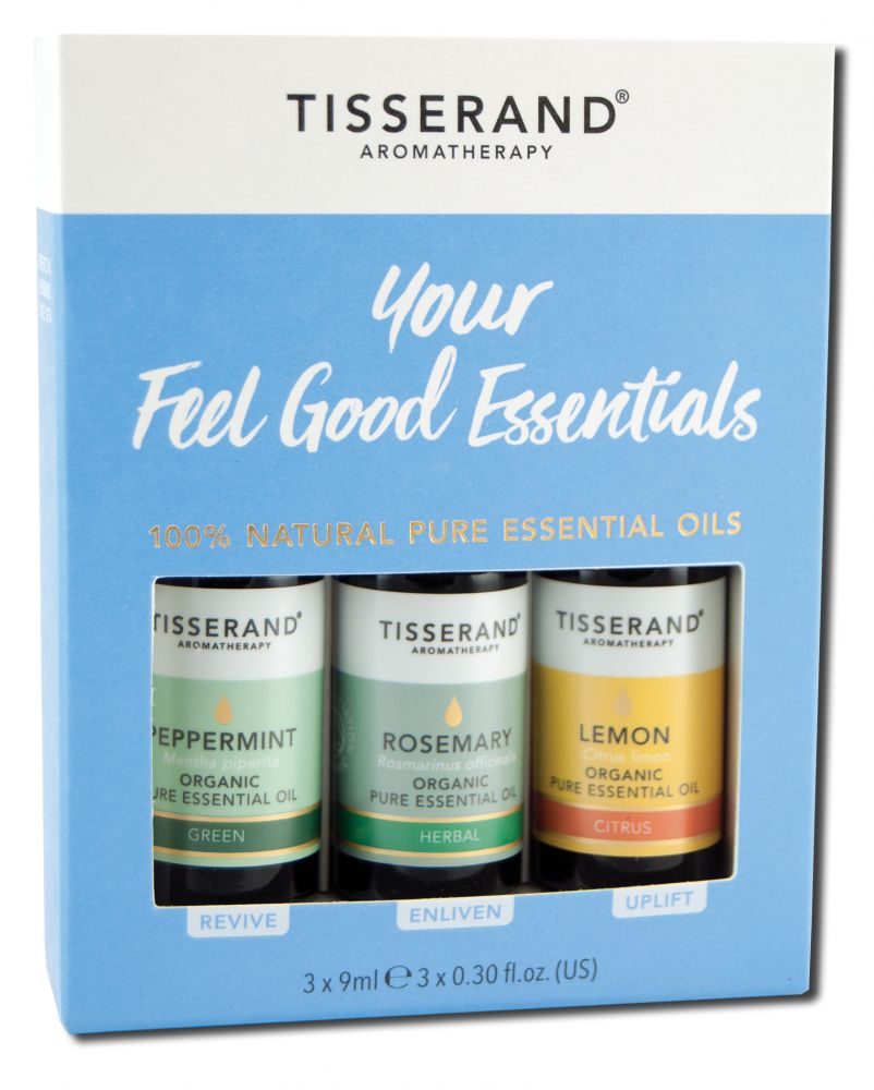 Tisserand Essential Oil Feel Good Essentials Kit 3 pk
