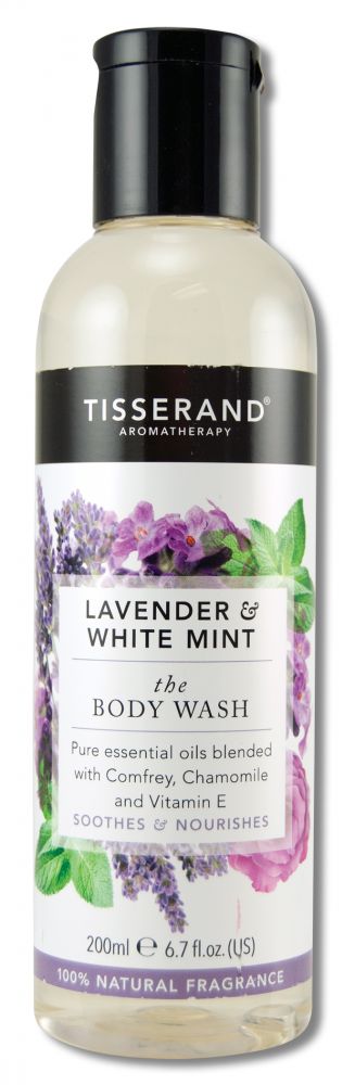 Tisserand Bath & Body Collection Lavender & White Mint Body Wash 6.7 oz