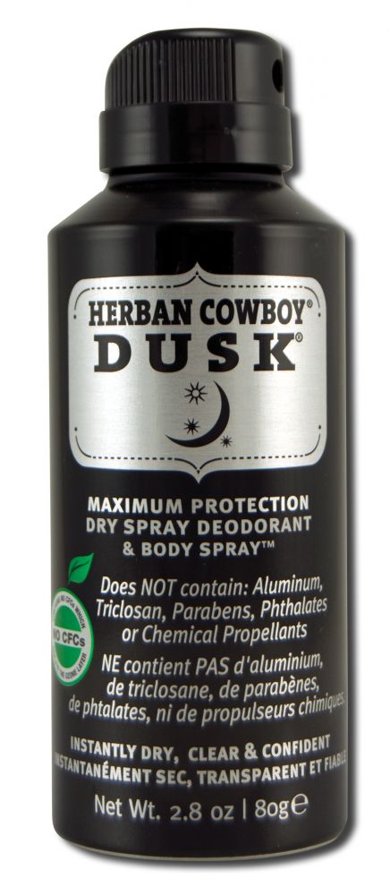 Herban Cowboy Deodorant Dry Spray Dusk 2.8 oz