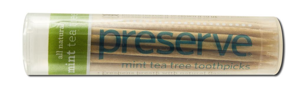 Preserve Flavored Toothpicks Mint Tea Tree 35 ct