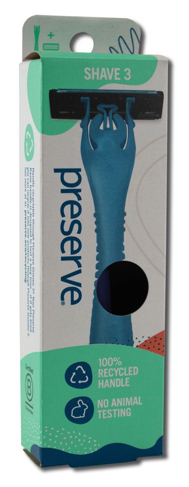 Preserve Shaving Products Razor Triple w/4 Cartridges