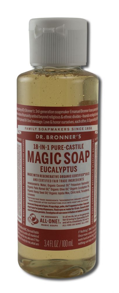 Dr Bronners Liquid Castile Soap Eucalyptus 3.4 oz