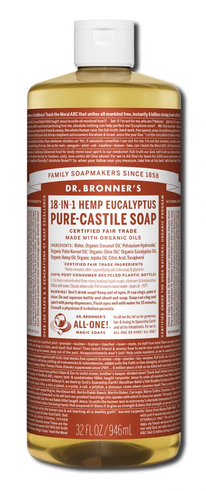 Dr Bronners Liquid Castile Soap Eucalyptus 32 oz