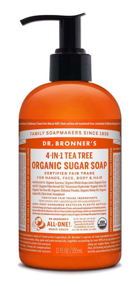 Dr Bronners Hand Soap Tea Tree 12 oz