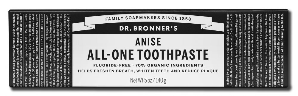Dr Bronners All-one Toothpaste Anise 5 oz