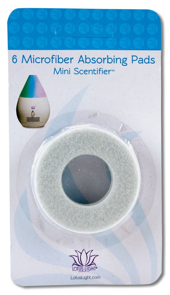 Lotus Light Essential Oil Diffusers And Portable Humidifiers Mini Scentifier Refill Pads 6 pk