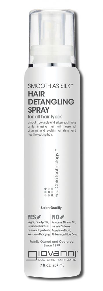 Giovanni Styling Tools Eco Chic Smooth as Silk Detangling Spray 7 oz