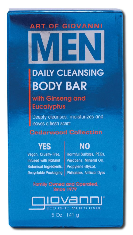 Giovanni Mens Cedarwood Collection Cleansing Body Bar 5 oz