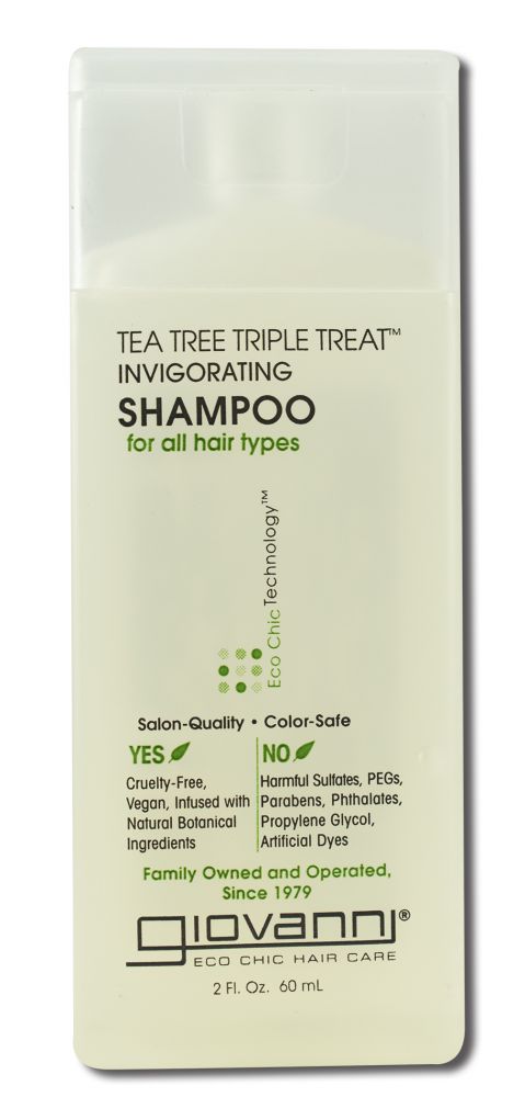 Giovanni Trial Size Haircare Tea Tree Triple Treat Shampoo 2 oz