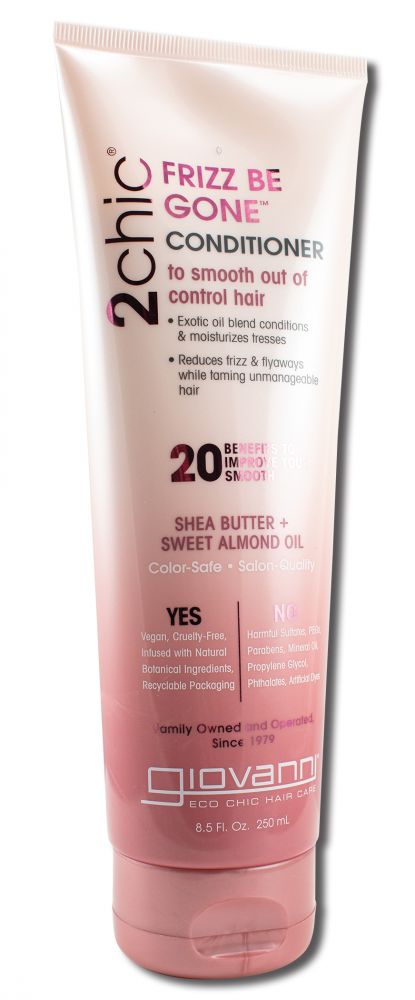 Giovanni 2chic Frizz be Gone Shea Butter & Sweet Almond Oil Conditioner 8.5 oz