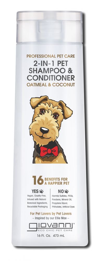 Giovanni Professional Pet Collection 2-in-1 Shampo & Conditioner Oatmeal & Coconut 16 oz