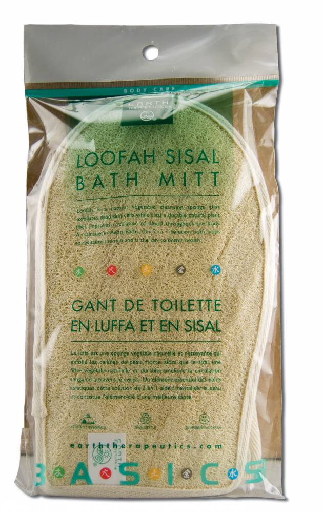 Earth Therapeutics Loofah Bath Accessories Loofah Sisal Mitt