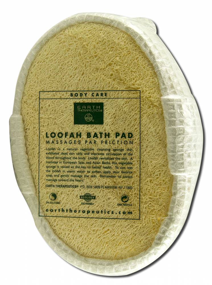Earth Therapeutics Loofah Bath Accessories Loofah Oval Bath Pad