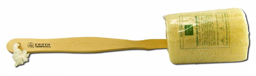 Earth Therapeutics Loofah Bath Accessories Loofah Back Brush w/Detach Handle